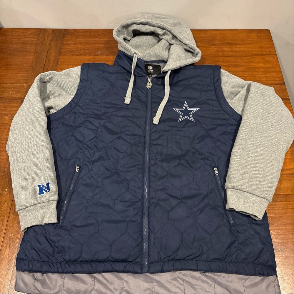 Vintage Dallas Cowboys Jacket  - XXL NFL Pro Line hooded jacket - jacket/thermal